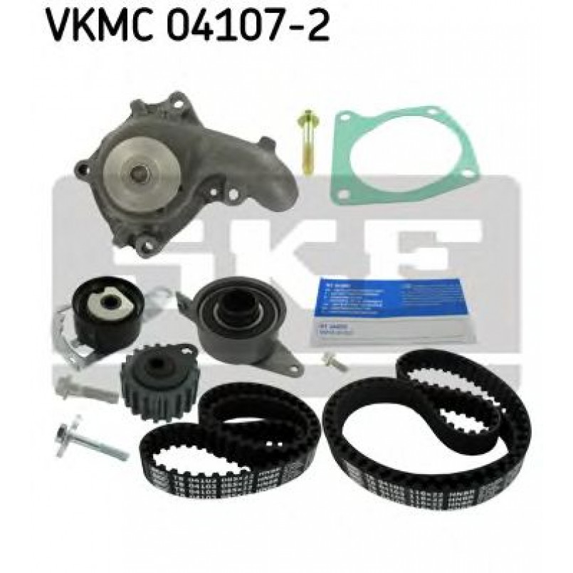 VKMC 04107-2 SKF - Насос охолоджуючої рідини + комплект зубчатого ремня